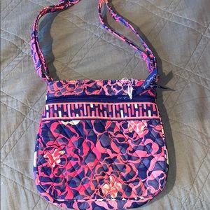 Vera Bradley petite double zip hipster katalina pi
